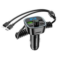 FM модулятор BOROFONE BC45, Black, Box Фото