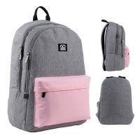 Рюкзак шкільний GoPack Education Teens 140L-1 сіро-рожевий Фото