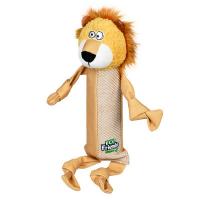 Игрушка для собак GiGwi Eco Friendz Лев із пластиковою пляшкою та пищалкою Фото