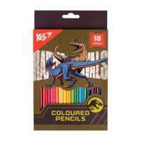 Карандаши цветные Yes 18 цветов Jurassic World хаки Фото