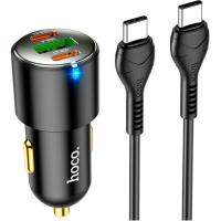 Зарядное устройство HOCO N26 2xType-C, USB-A Black Фото