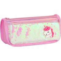 Пенал Cool For School 2 отделения с пайетками и аппликацией Белый Фото