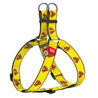 Шлей для собак WAUDOG Nylon с QR паспортом "Супермен 2" пластиковый фаст Фото