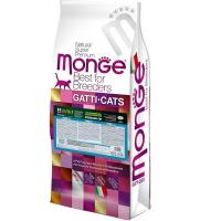 Сухий корм для кішок Monge Cat Bwild Grain Free Sterilised Тунець 10 кг Фото