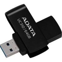 USB флеш накопичувач ADATA 64GB UC310 Black USB 3.0 Фото