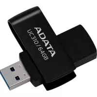 USB флеш накопитель ADATA 64GB UC310 Black USB 3.0 Фото