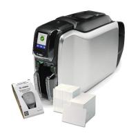 Принтер пластиковых карт Zebra ZC300, Single Sided, USB, Ethernet, CardStudio, 20 Фото