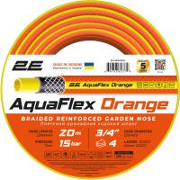 Поливочный шланг 2E AquaFlex Orange 3/4", 20м, 4 шари, 20бар, -10+60°C Фото