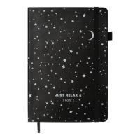 Книга записна Buromax RELAX А5 96 аркушів, чистий (чорн. бум.) білий Фото