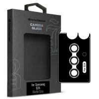 Стекло защитное Armorstandart Camera glass Supreme Black Icon Samsung S24 Marble Фото