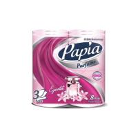Туалетная бумага Papia Parfume 3 слоя 8 рулонов Фото