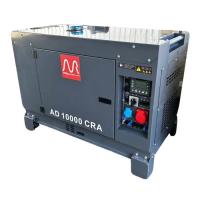 Генератор Metier AD10000CRA дизель, 1/3ф, 3ф-8,0kW, 1ф-7,2kW бак-25 Фото