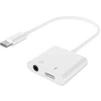 Адаптер Cablexpert USB-C to stereo audio 3.5 mm + USB-C power (CDLA) Фото
