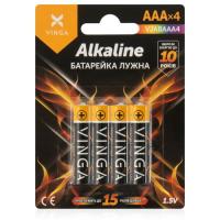 Батарейка Vinga AAA LR03 Alkaline 4pcs Blister Фото