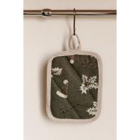 Кухонна прихватка Прованс Шапочки на зеленому 15х20 см Фото