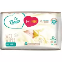 Детские влажные салфетки Dada 3+1 з екстрактом ромашки (4 х 72 шт.) Фото