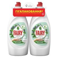 Средство для ручного мытья посуды Fairy Sensitive Чайное дерево и Мята 2 х 900 мл Фото