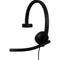 Навушники Logitech H570e Corded for Business Mono Teams USB-C Black Фото