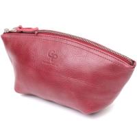 Косметичка Grande Pelle Кожаная Бордовая Фото