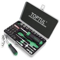 Набор инструментов Toptul с трещоткой 1/4" 31шт. Фото