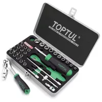 Набір інструментів Toptul з тріскачкою 1/4" 31шт. Фото