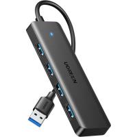 Концентратор Ugreen USB 3.0 to 4хUSB 3.0 0.15m Space Gray CM219 Фото