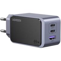 Зарядное устройство Ugreen 3xUSB 65W (2xUSB-C+USB-A) Gan Nexode Fast Charger Фото