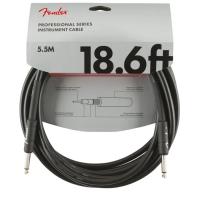 Инструментальный кабель Fender Cable Professional Series 18.6ft Black 5.5 m Фото