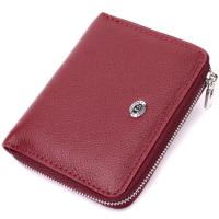 Кошелек ST Leather Кожаный Бордовый Фото