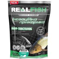 Прикормка Real Fish Silver Series Товстолоб-амур Очерет 0.9kg Фото