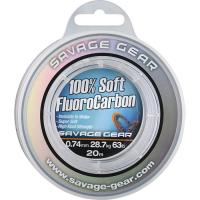 Флюорокарбон Savage Gear Soft Fluorocarbon 20m 0.60mm 21.6kg Clear Фото