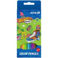 Карандаши цветные Kite Hot Wheels HW-2, 12 кольорів Фото