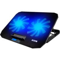 Підставка до ноутбука IceCoorel 10-18", 2*125mm 1400 RPM, 2*USB, 360x260x32 mm, Bl Фото