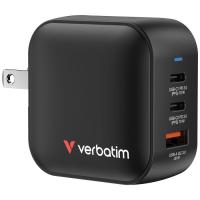 Зарядний пристрій Verbatim MiniGaN 70 W 3 ports (2xUSB-C/1xUSB-A) Фото