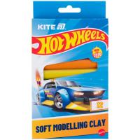 Пластилин Kite Hot Wheels восковий, 12 кольорів, 200 г Фото