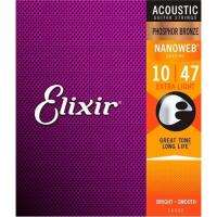 Струны для гитары Elixir 16002 Nanoweb Phosphor Bronze Acoustic Extra Light Фото