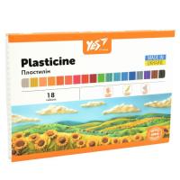 Пластилин Yes Orange Line 18 кольорів 360 г Фото