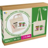 Набор для творчества Rosa Talent екосумка-розмальовка, Coffee Time 38х42 см Фото