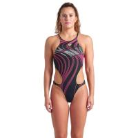 Купальник Arena One Stream Swimsuit 008953-560 чорний, рожевий 40 Фото