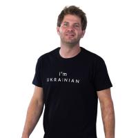 Футболка Sol's Imperial 190 I'am Ukrainian чорний S Фото