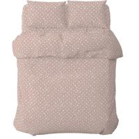 Постельное белье Home Line Горох розово-лиловый, бязь, полуторный Фото