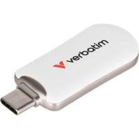 USB флеш накопитель Verbatim 256GB Plectra White USB-C Фото