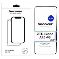 Скло захисне BeCover ZTE Blade A75 4G 10D Black Фото