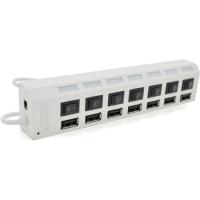 Концентратор Voltronic USB 2.0 to 7xUSB with switches white Фото