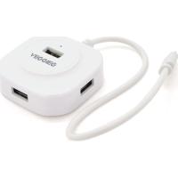 Концентратор VEGGIEG USB-C 4xUSB 2.0 0.2m white Фото