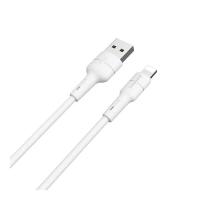 Дата кабель BOROFONE USB 2.0 AM to Lightning 1.0m 2.4A silicone white Фото