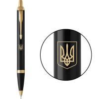 Ручка шариковая Parker IM Black GT BP Герб Украины Фото