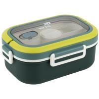 Ланч-бокс Kite з розділювачем 1100 мл, зелений Фото
