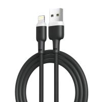 Дата кабель XO USB 2.0 AM to Lightning 1.0m 2.1A silicone black Фото