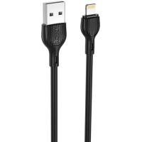 Дата кабель XO USB 2.0 AM to Lightning 1.0m 2.1A black Фото